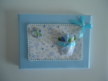 quadro para menino em tecido